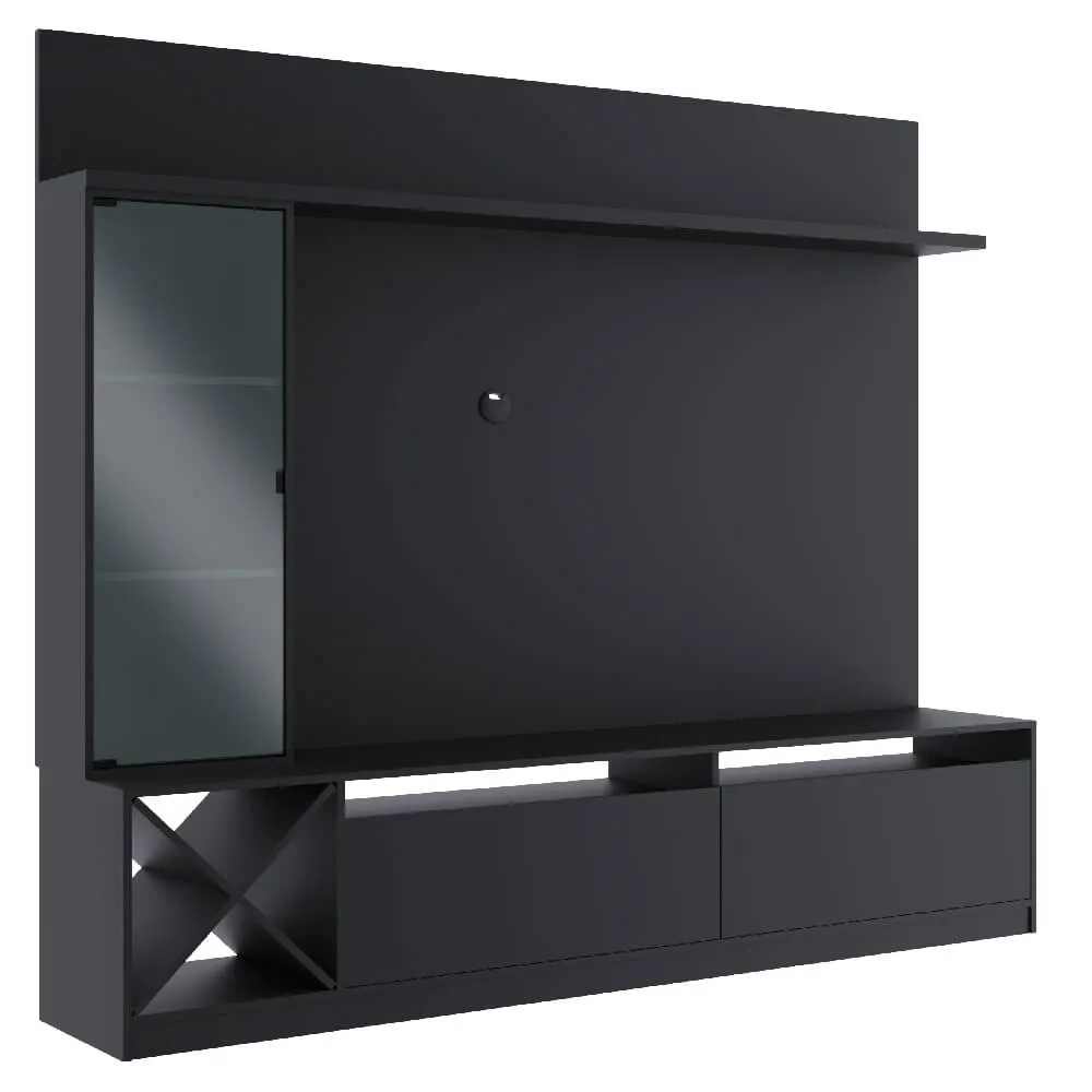 Rack para TV com Painel Quiditá Home 2021 PTX Preto SE