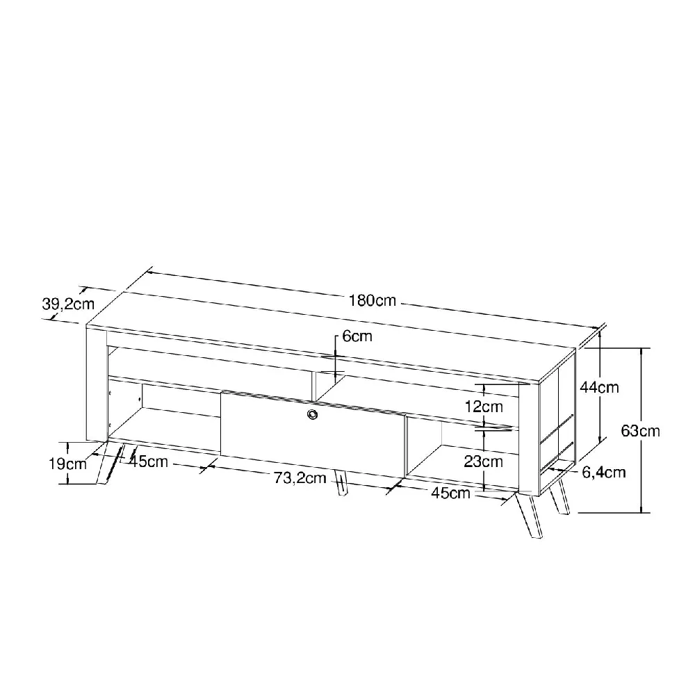 Rack para TV até 70" Art in Móveis Montreal RA1800 MT Montana SE