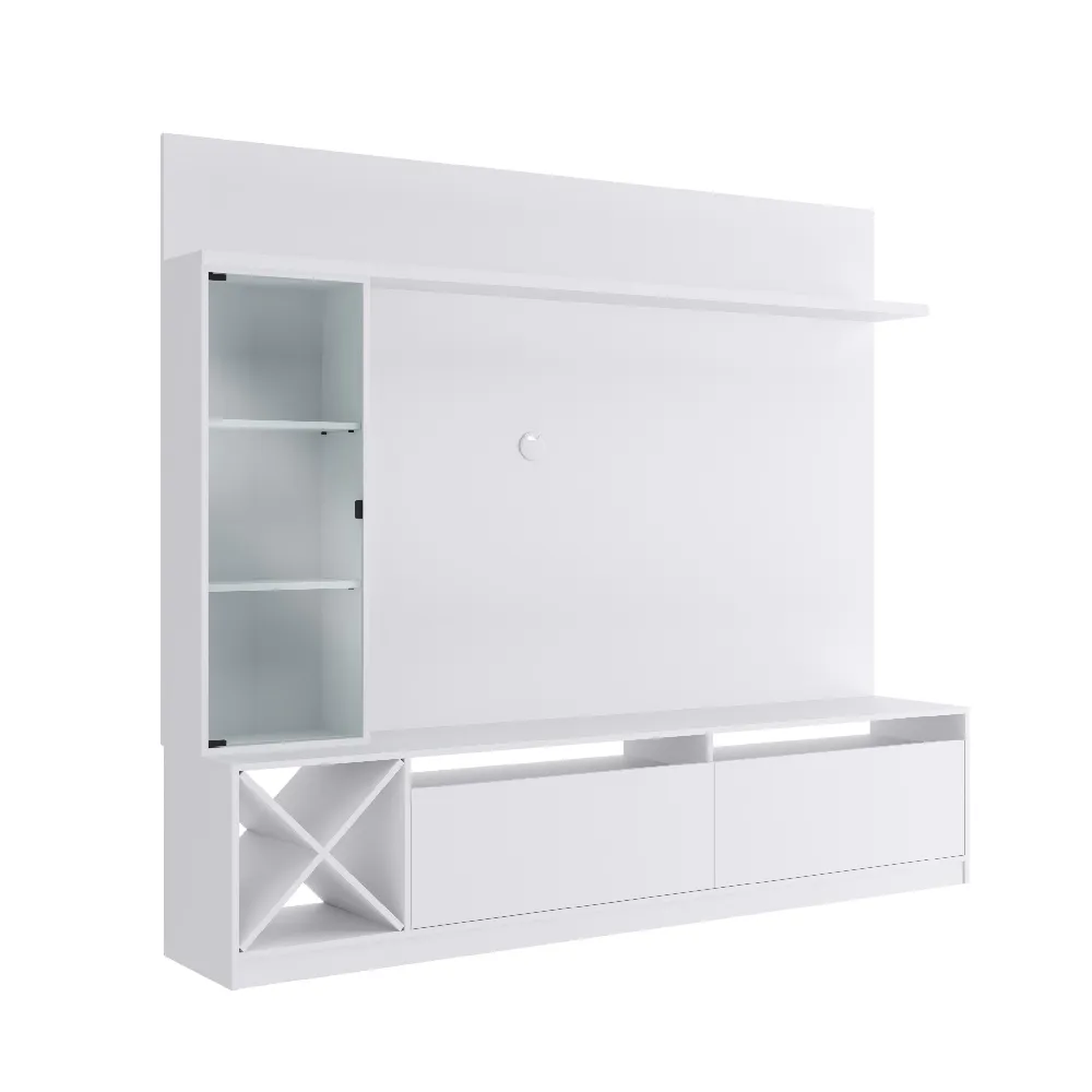 Rack para TV com Painel Quiditá Home 2020 BAC Branco SE