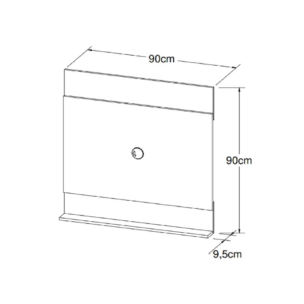 Painel para TV até 36" Art in Móveis Ontário PL900 BR Branco SE