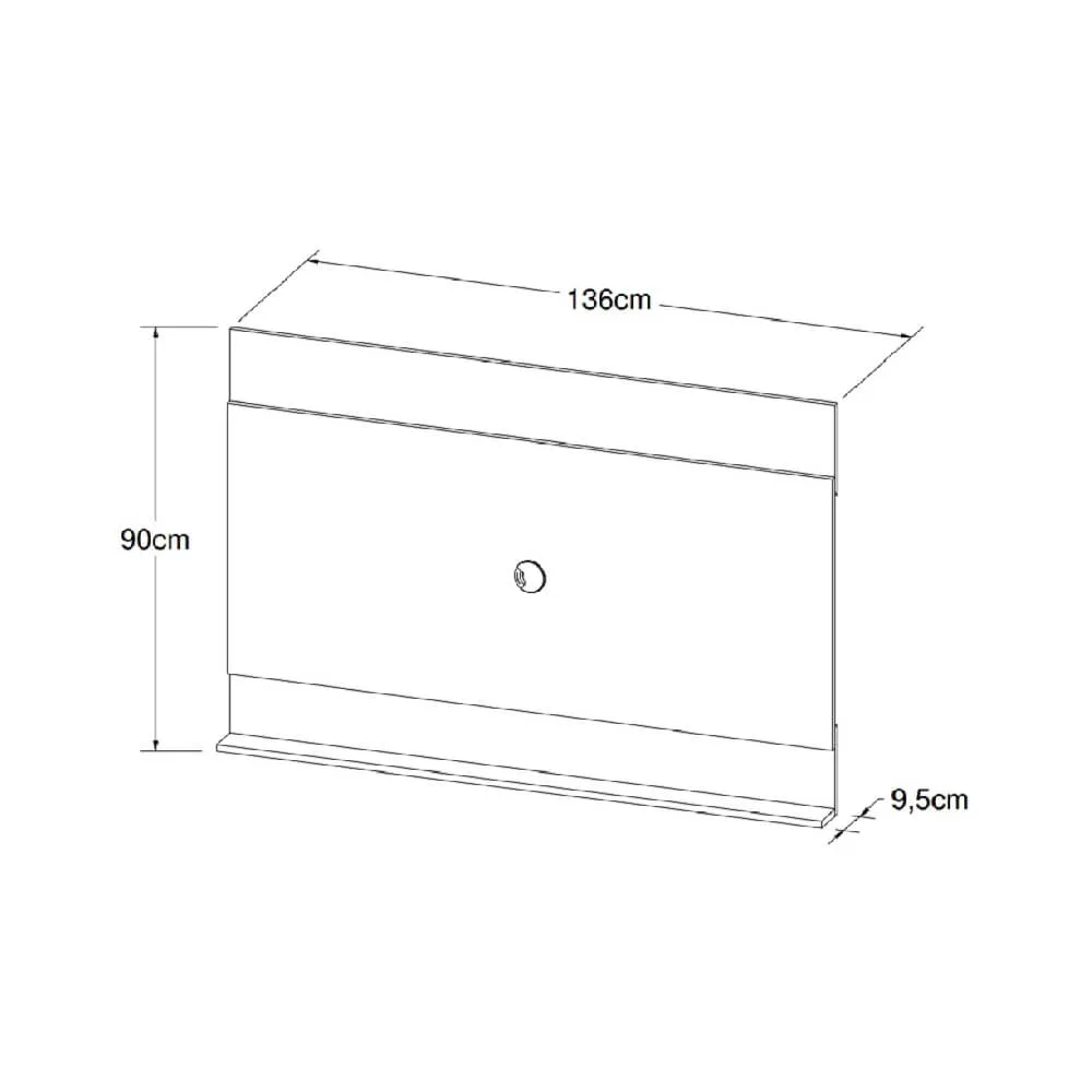 Painel para TV até 55" Art in Móveis Dakota PL1400 BR Branco SE