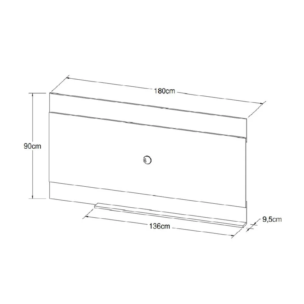 Painel para TV até 70" Art in Móveis Seattle PL1800 BR Branco SE