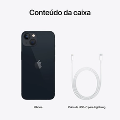 iPhone 13 Apple 128GB Tela 6.1" Câmera Traseira 12MP e Selfie 12MP Preto