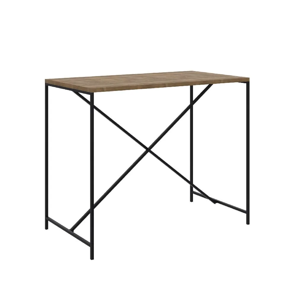 Mesa de Jantar Artesano Steel Quadra 27817 Vermont/Preta SE