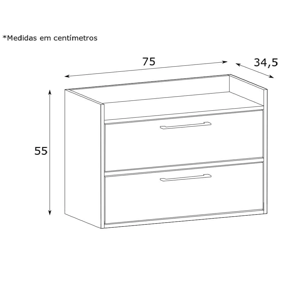 Kit para Banheiro Estilare COM14 11100140203 Preto SE