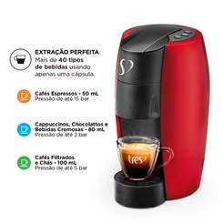 Cafeteira Multibebidas 950ml Três Corações Lov Basic 20039027 Vermelha