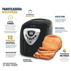 Panificadora Elétrica Britânia Multiplane 700W Preta