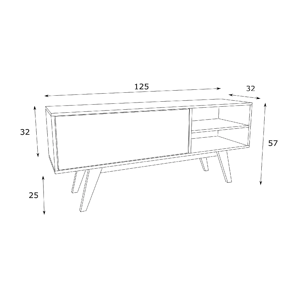 Rack para TV Estilare RA08 10800080200 Preto SE