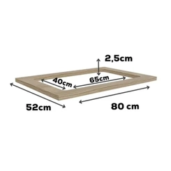 Tampo para Cooktop Balcão 80cm Kappesberg E608 Nogueira