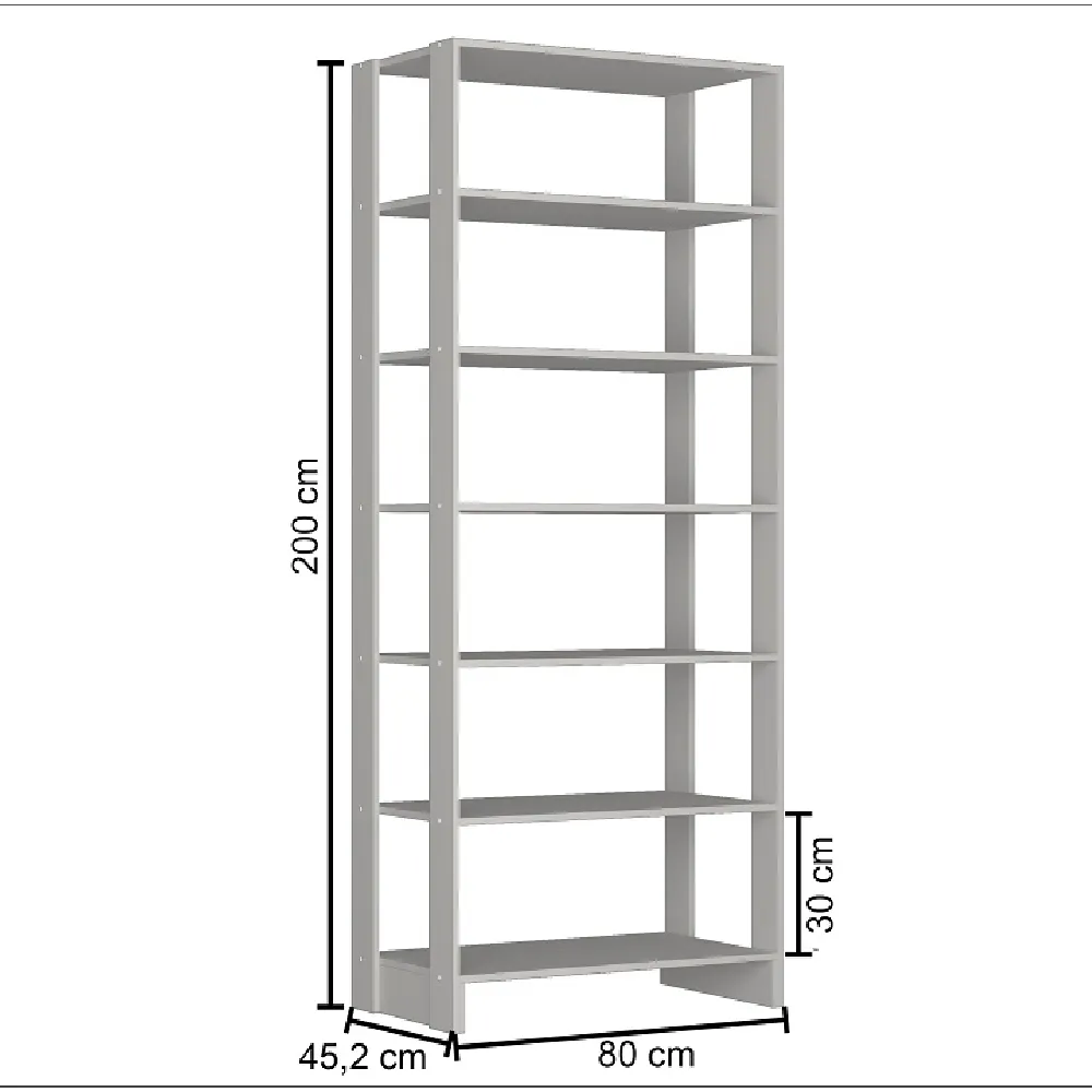 Guarda Roupa Nova Mobile EY103.038 Closet Aberto Branco SE