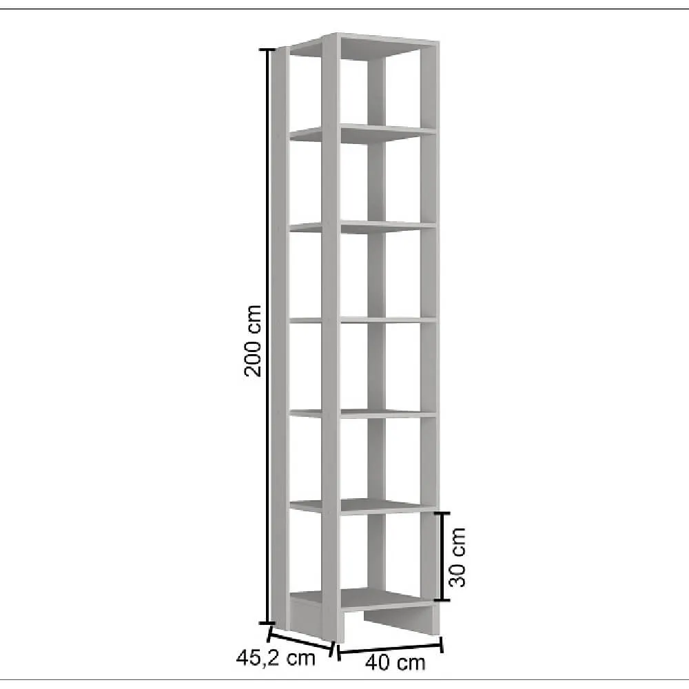 Guarda Roupa Nova Mobile EY104.058 Closet Aberto Grafite intenso SE