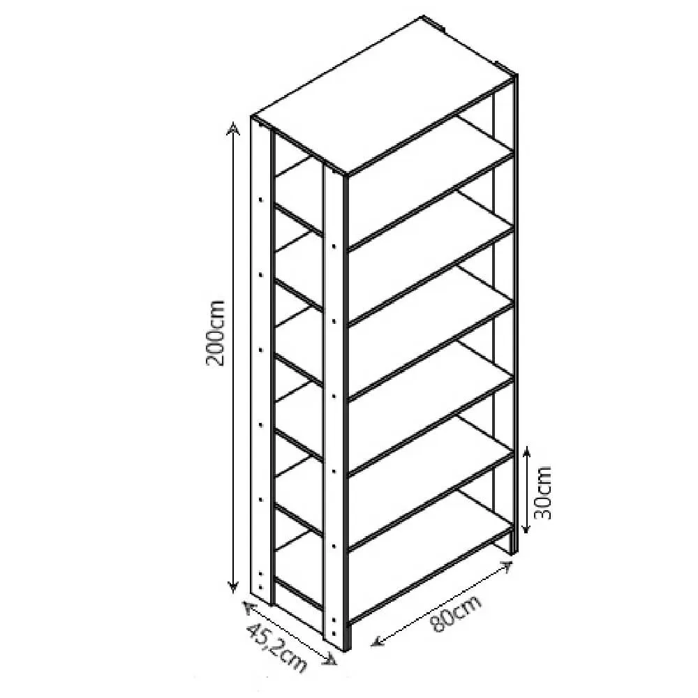 Guarda Roupa Nova Mobile EY101-103.057 Closet Aberto Montana SE