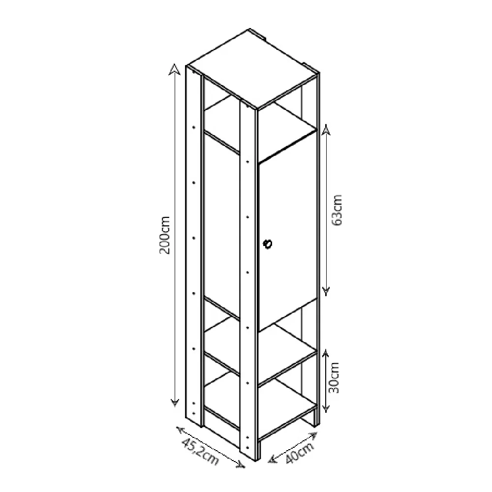 Guarda Roupa Nova Mobile EY103-107.057 Montana SE