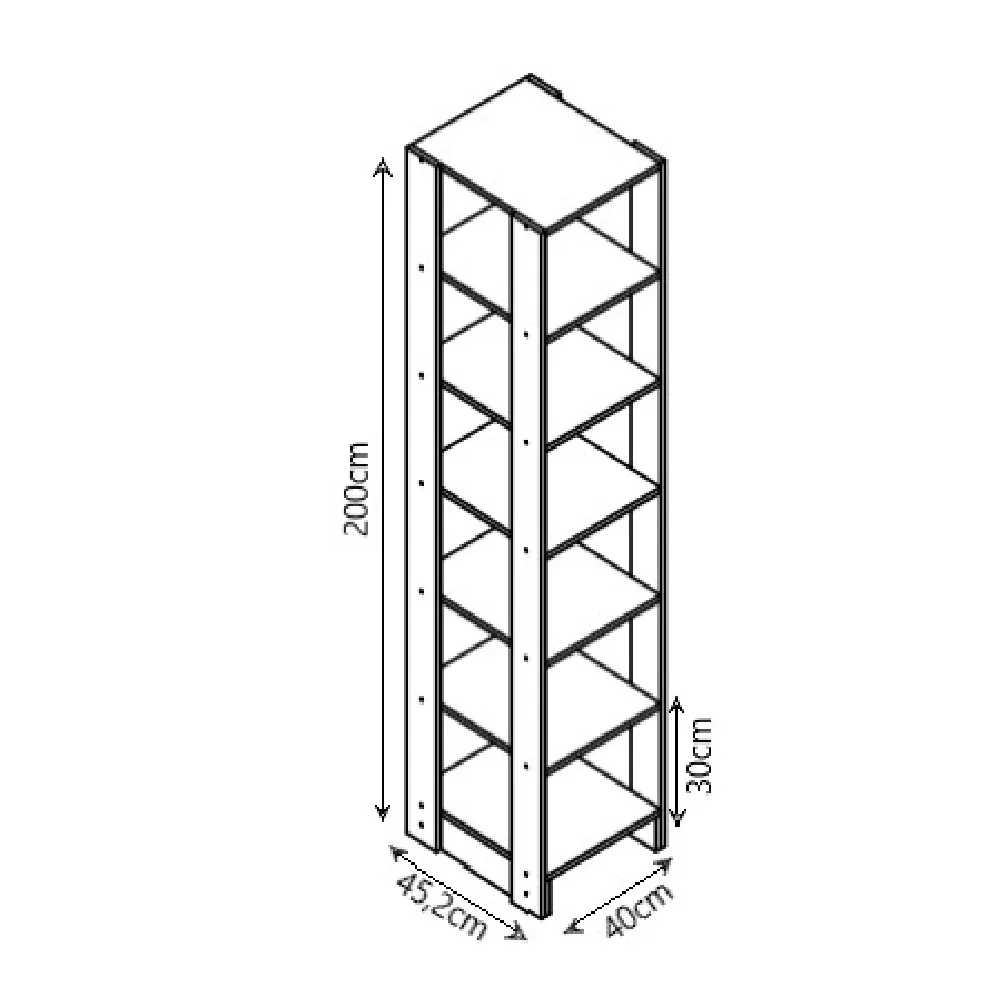 Guarda Roupa Nova Mobile EY104-104.057 Closet Aberto Montana SE