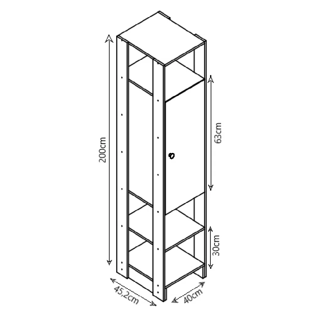 Guarda Roupa Nova Mobile EY104-107.057 Montana SE