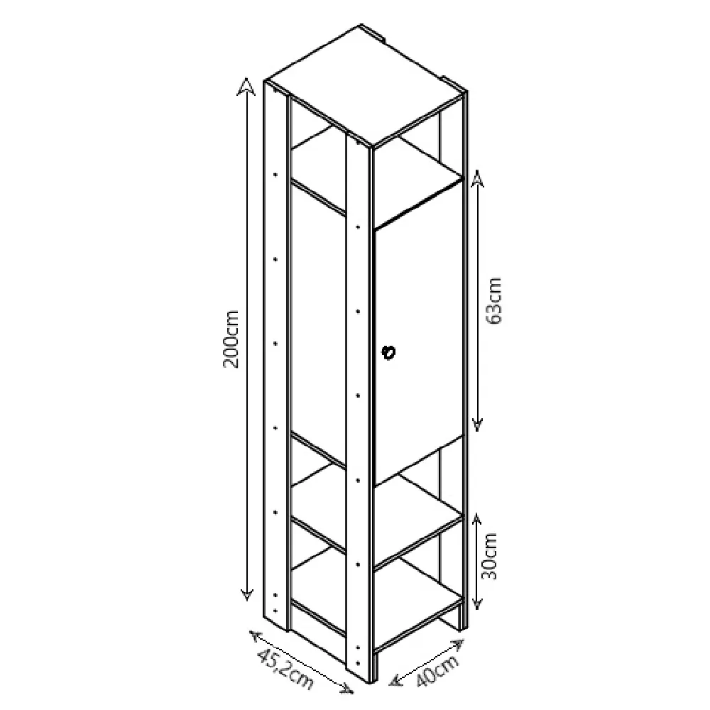 Guarda Roupa Nova Mobile EY105-107.057 Montana SE