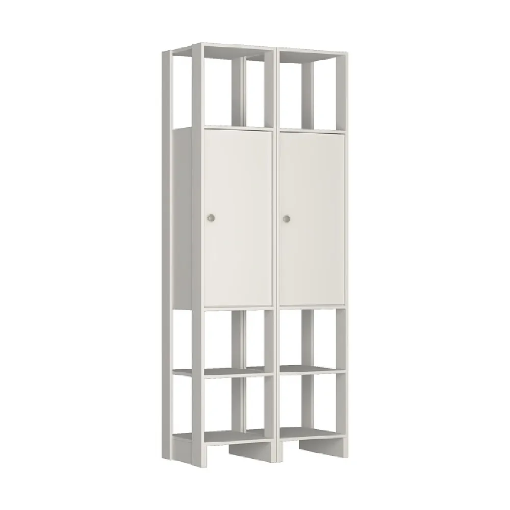 Guarda Roupa 2 Portas Nova Mobile EY107-107.038 Branco SE