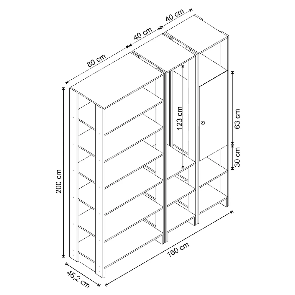 Guarda Roupa Nova Mobile EY103-5-7.057 Montana SE