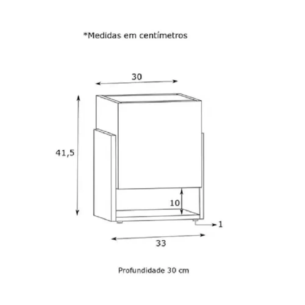 Cachepô Estilare Modern 10200030203 Preto e Madeirado SE