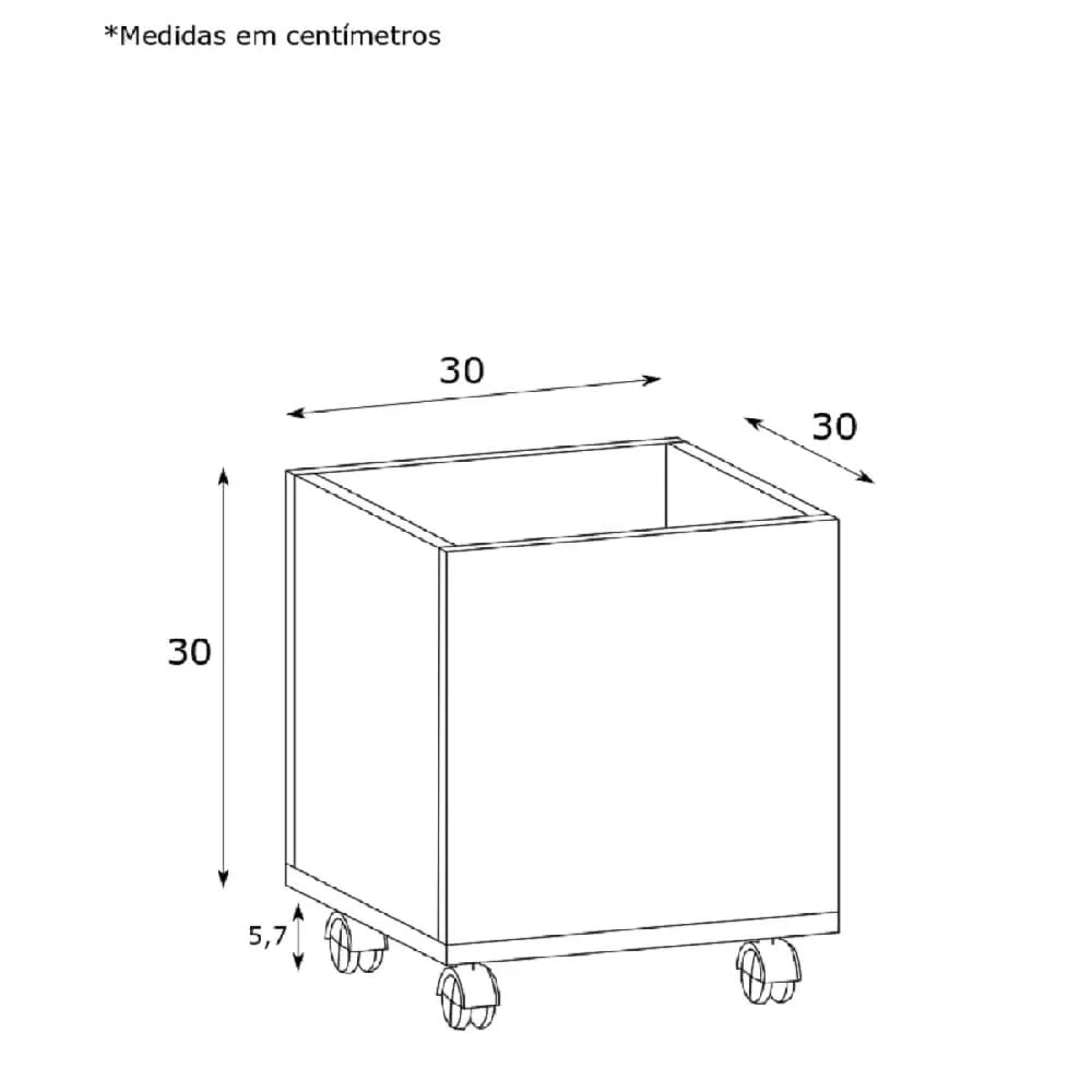 Cachepô Estilare Carter 10200380100 Branco SE