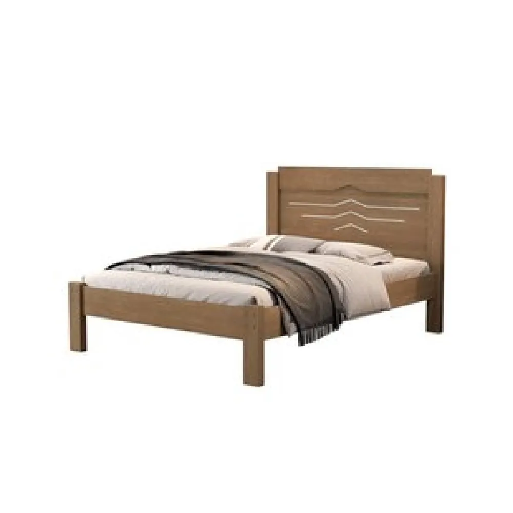 Cama Casal Cambel Sofia Castanho/Off White SE