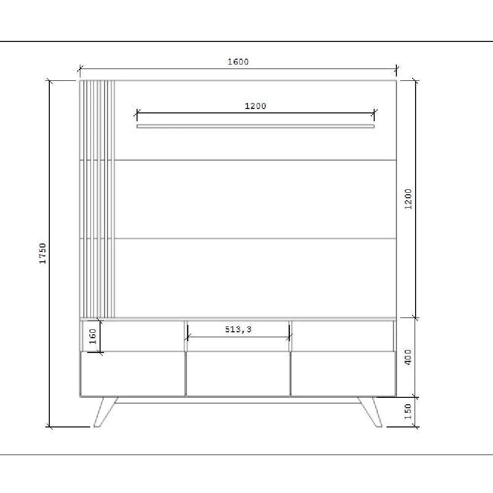 Estante Home para TV até 50" Estilare COM19 11100190103 Branca SE