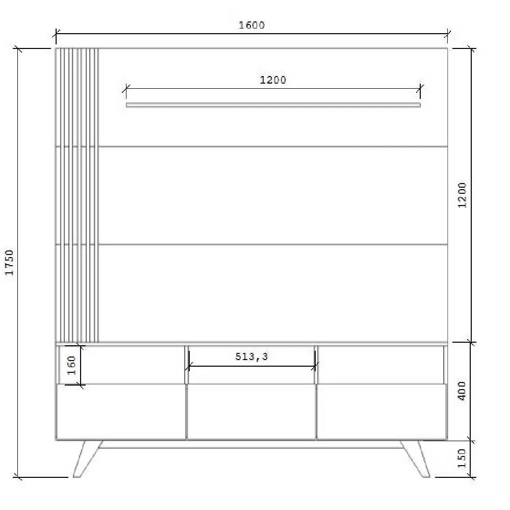 Estante Home para TV até 50" Estilare COM19 11100190203 Preta SE