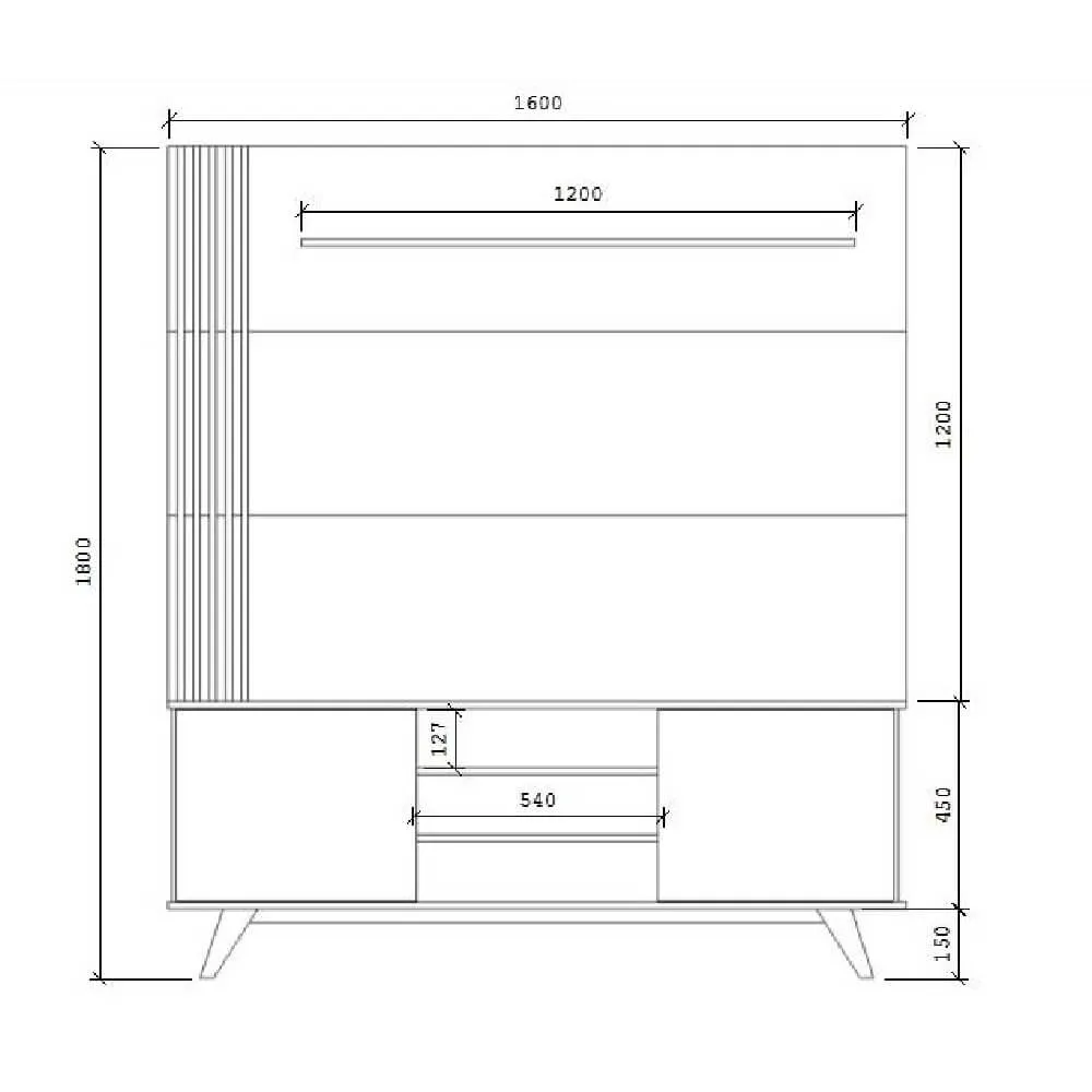 Estante Home para TV até 50" Estilare COM21 11100210103 Branca SE