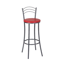 Banqueta Alta Tre Paroni A107 Preta/Vermelha SE