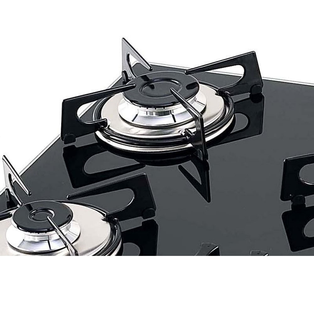 Cooktop 5 Bocas Fischer 16426985 a Gás Preto