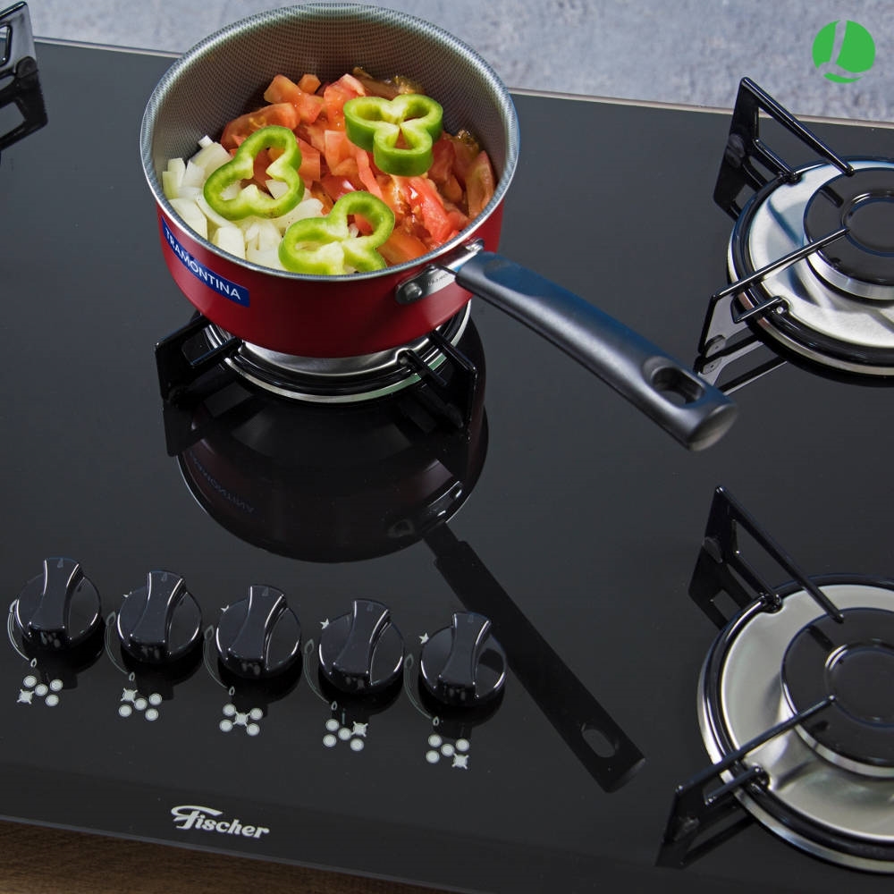 Cooktop 5 Bocas Fischer 16426985 a Gás Preto