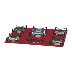 Cooktop 5 Bocas com Tripla Chama Fischer 1743-15738 Rouge Bivolt SE