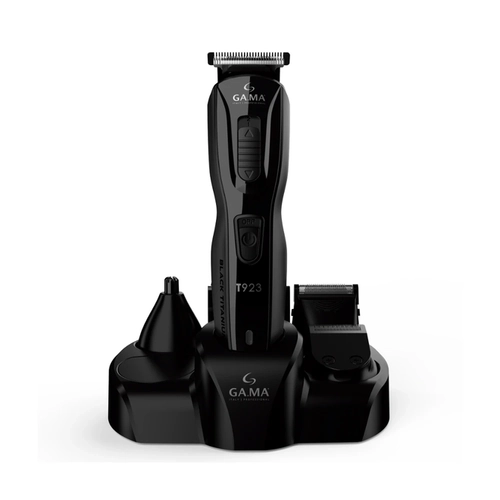 Aparador de Pelos com Base Organizadora Gama Multi Styler T923 Black Titanium Bivolt