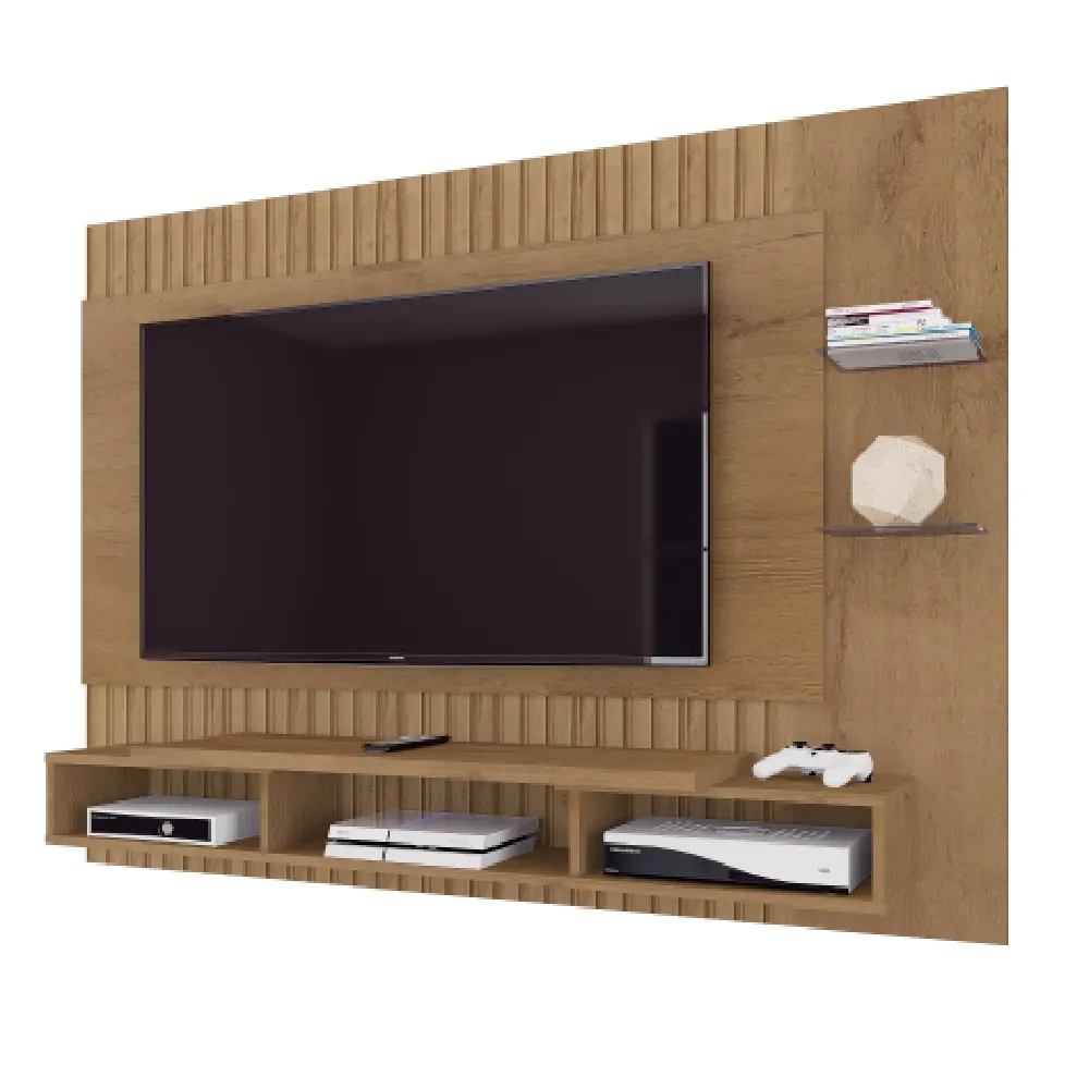 Painel para TV até 55" Atualle Moscou 1340R-505 Canelato SE