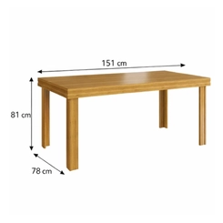 Mesa de Jantar 6 Lugares Zamarchi 153 Cerejeira SE
