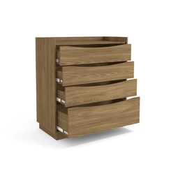 Cômoda Kappesberg Dormitório 4 Gavetas M260 Nogueira
