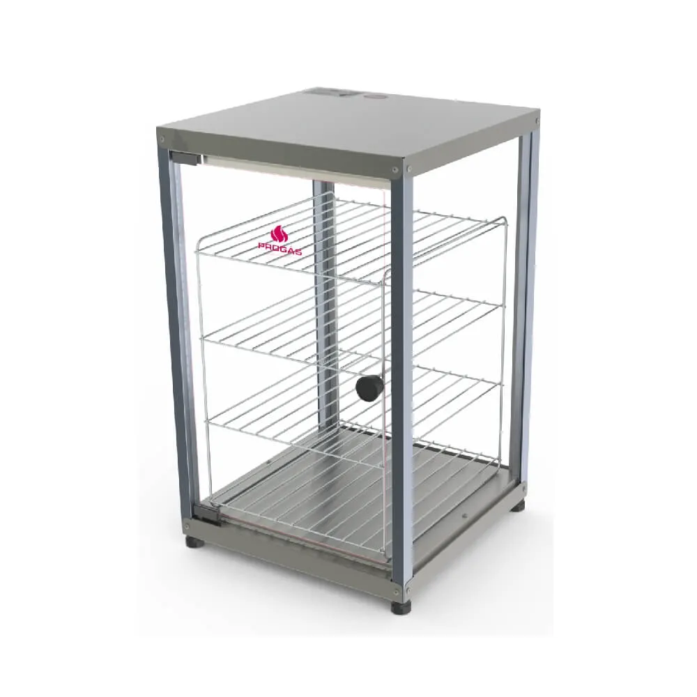 Vitrine Expositora Progás PR-640V Inox SE