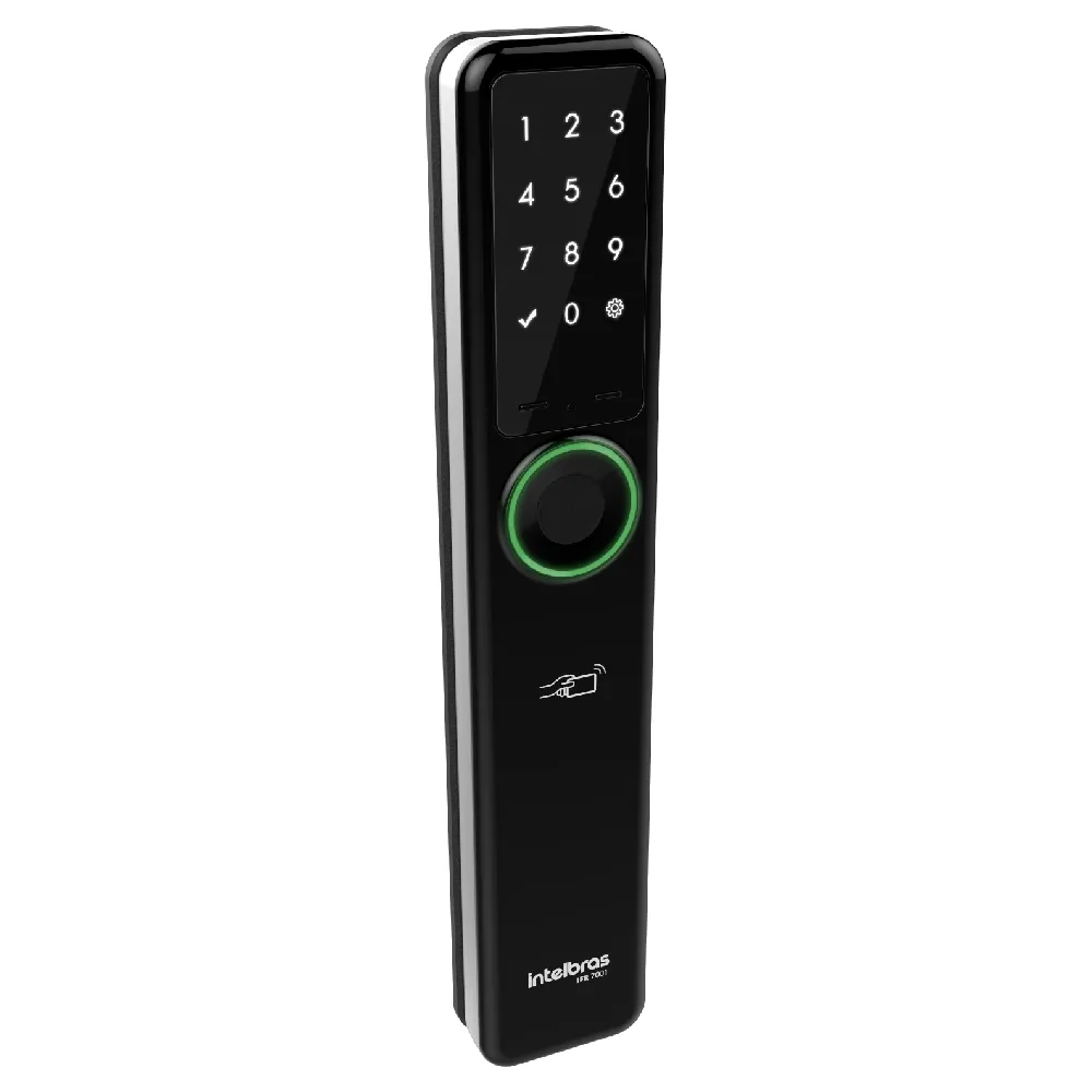 Fechadura Digital Intelbras Izy Smart de Embutir IFR 7001 Preta