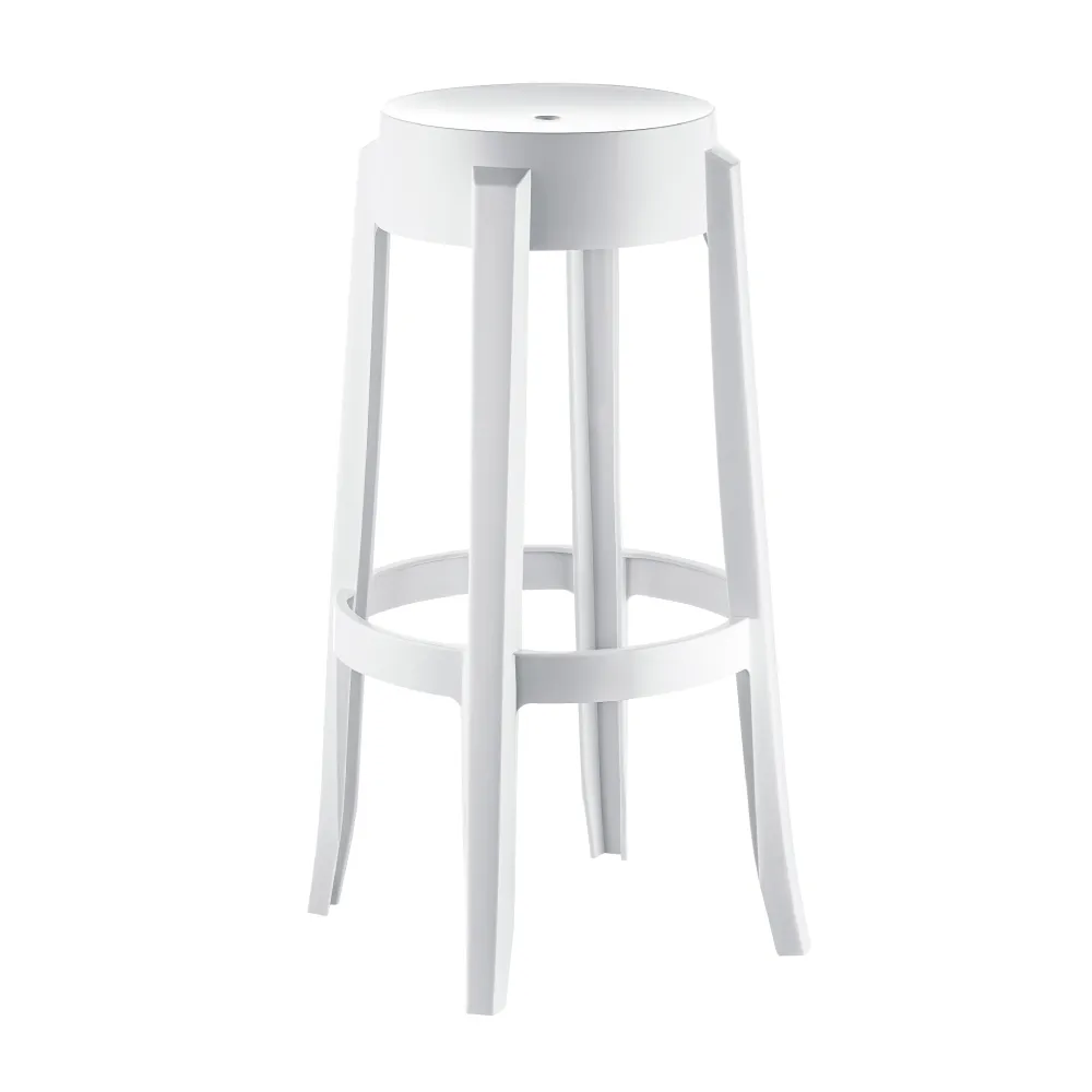 Conjunto com 2 Banquetas Kappesberg Altas Shine UZ8007-10 Branco SE