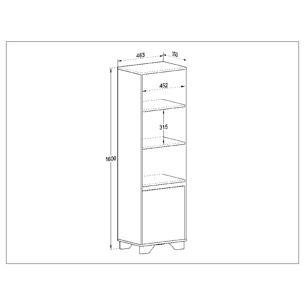 Rack com Painel Quiditá Benevello 2041 BAC/SIENA Branco/Siena SE