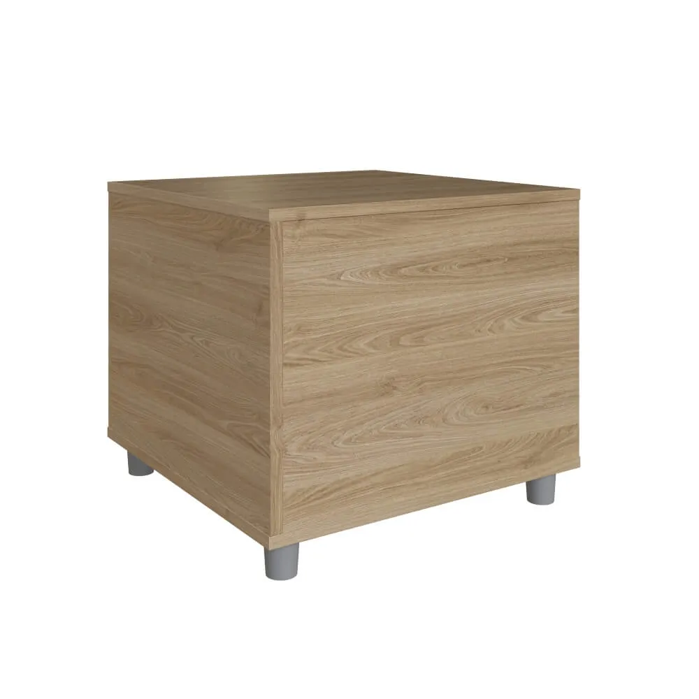 Mesa de Cabeceira Completa Pet PET003OABC Oak/Branca SE