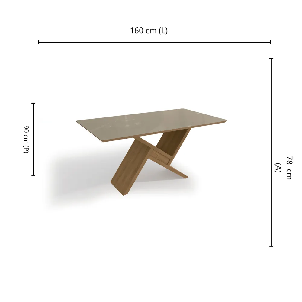 Mesa de Jantar Kappesberg Didal CSJ1098 Freijo SE