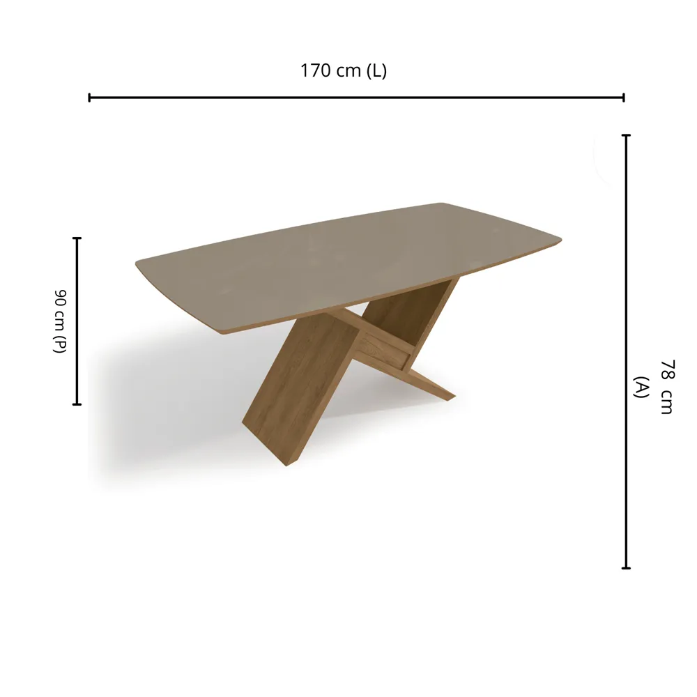 Mesa de Jantar Kappesberg Didal CSJ1100 Freijo SE