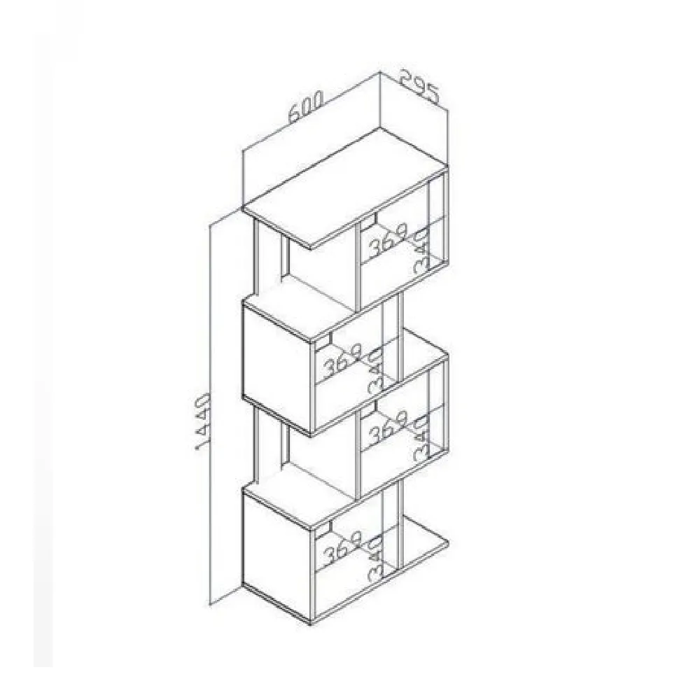 Estante Movelbento Design ESM218.1020594 Branca SE