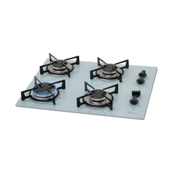 Cooktop 4 Bocas Mesa de Vidro Fischer 1519 Branco Bivolt SE