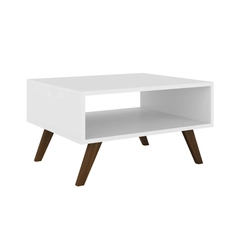 Mesa de Centro Retangular Movelbento Retrô RT3020 Branca SE