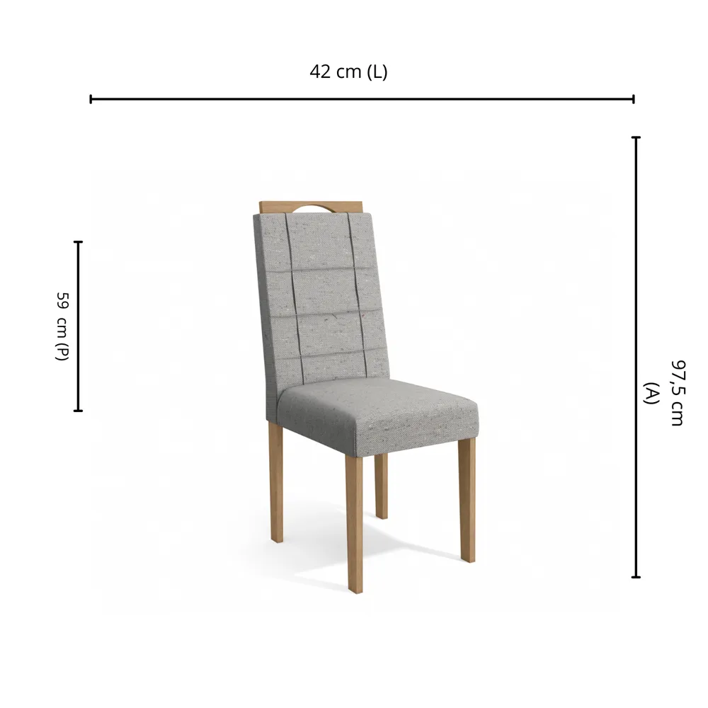 Cadeira Kappesberg (Par) 150EA-A040 Caqui SE