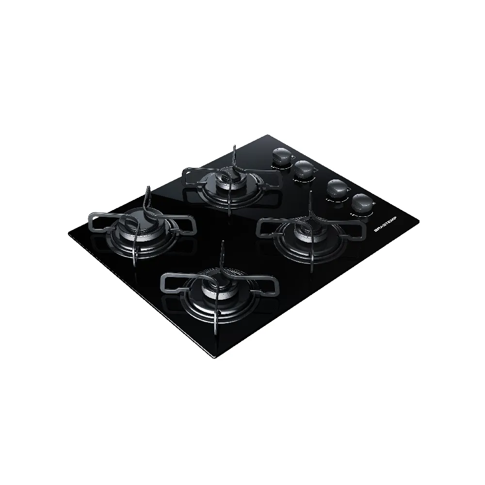 Cooktop 4 Bocas Brastemp Acendimento Automático Preto Bivolt SE