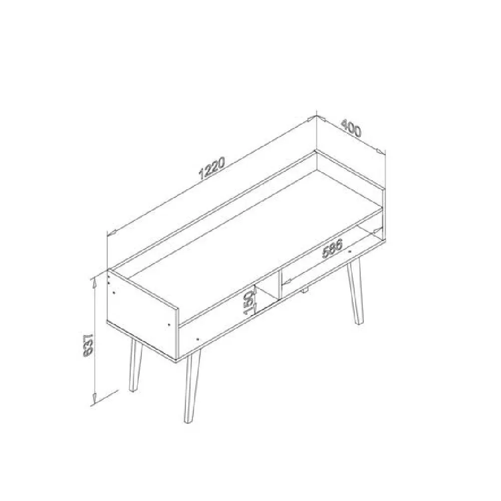 Rack para TV até 40" Movelbento Retrô RT3113.3436453 Rustico SE