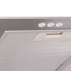 Coifa de Ilha 75cm Vidro Curvo 3 Velocidades Nardelli 50011425 Inox SE